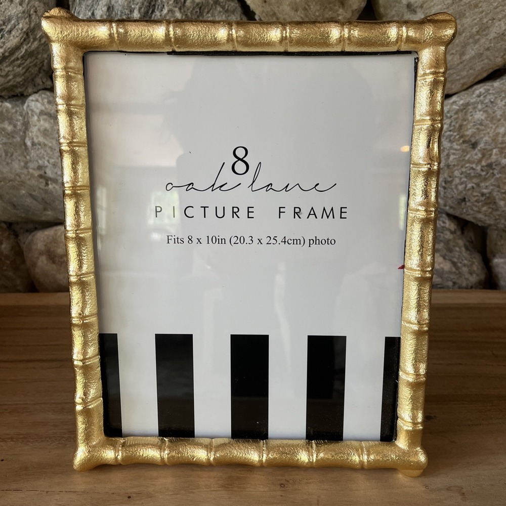 NEW! Gold Leopard Patterned 4x6 Picture Frame from 8 Oak Lane
